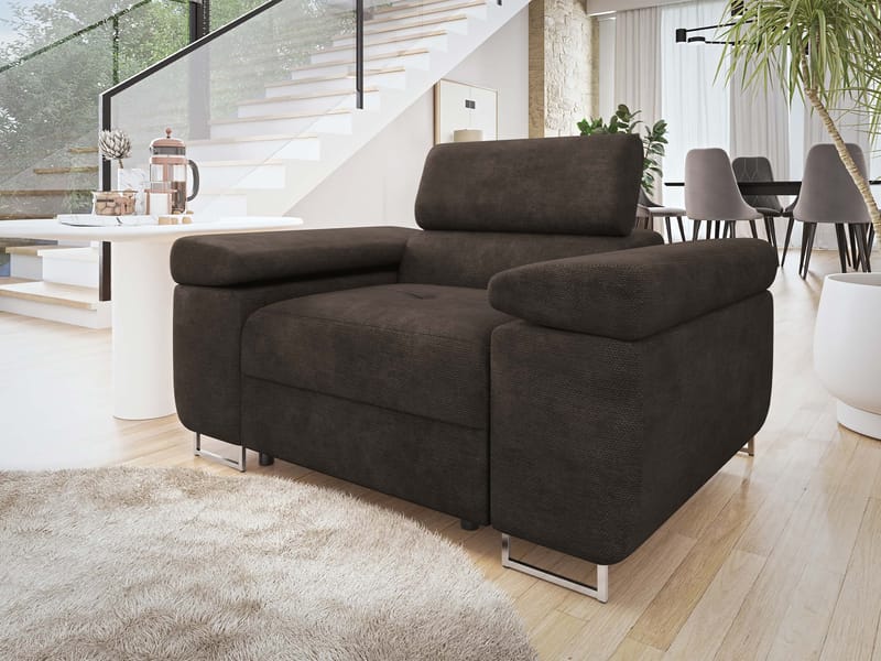 Gabina Lenestol - brun - Møbler - Stoler & lenestoler - Lenestoler