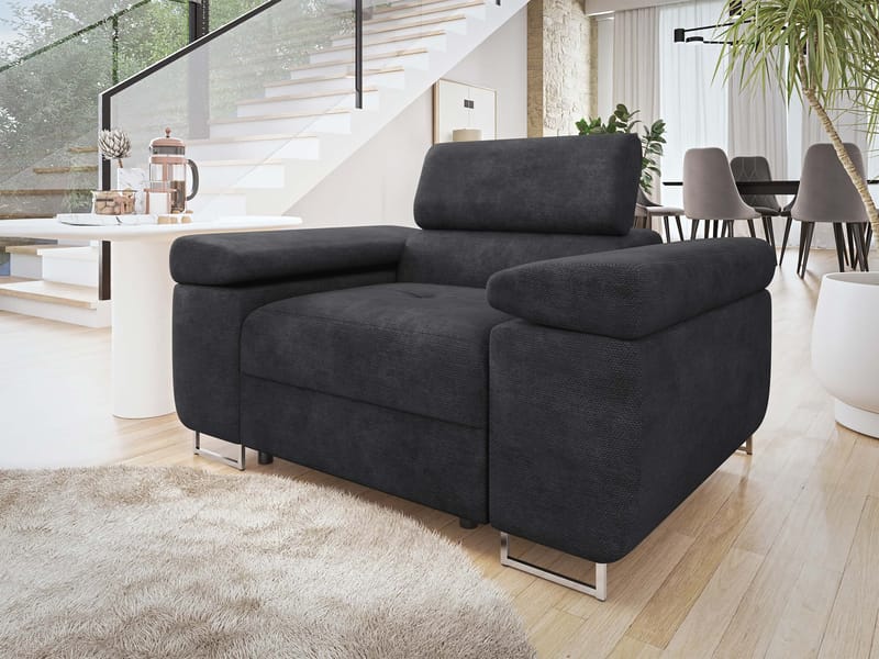 Gabina Lenestol - svart - Møbler - Stoler & lenestoler - Lenestoler