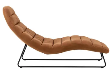 Greenmont Sjeselong 63 cm - Brun - Møbler - Stoler & lenestoler - Lenestoler - Lenestol skinn