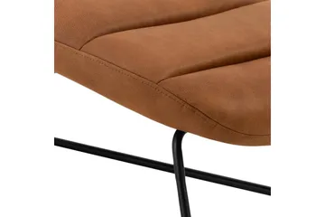 Greenmont Sjeselong 63 cm - Brun - Møbler - Stoler & lenestoler - Lenestoler - Lenestol skinn
