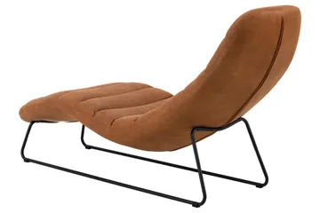 Greenmont Sjeselong 63 cm - Brun - Møbler - Stoler & lenestoler - Lenestoler - Lenestol skinn