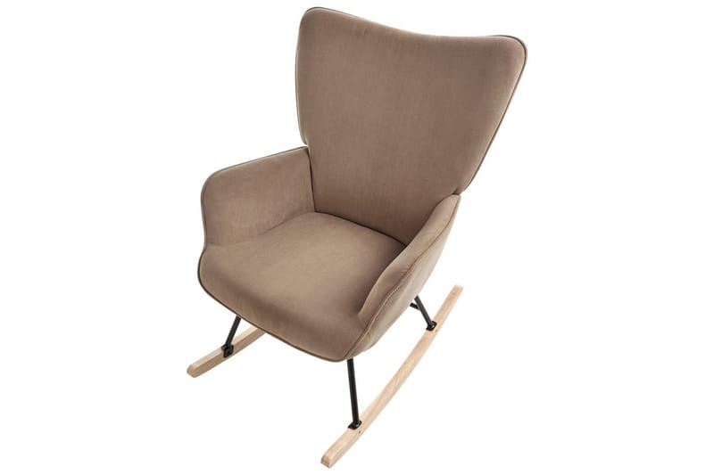Gyngestol Arset Beige/svart/lyst tre - Beige/svart/lyst tre - Møbler - Stoler & lenestoler - Lenestoler