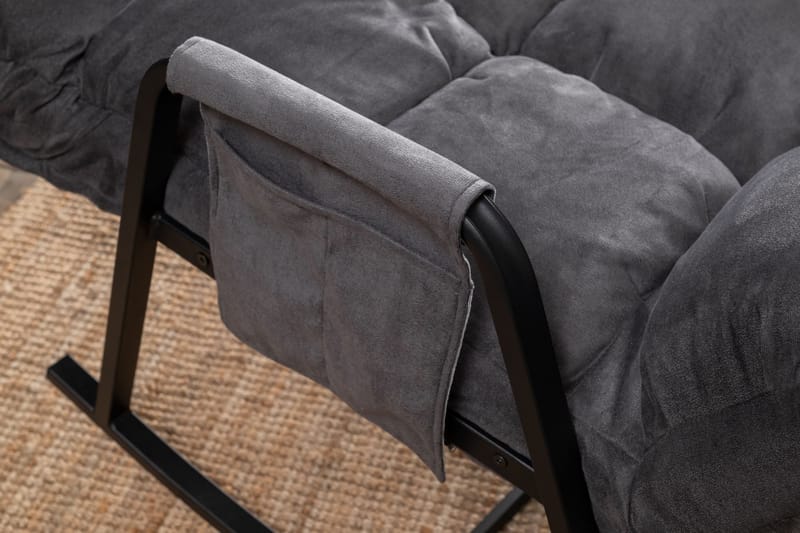 Gyngestol Atelier Del Sofa Lena Single (60 x 60 x 70 cm) Grå - Møbler - Stoler & lenestoler - Lenestoler