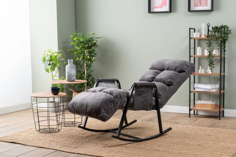 Gyngestol Atelier Del Sofa Lena Single (60 x 60 x 70 cm) Grå - Møbler - Stoler & lenestoler - Lenestoler