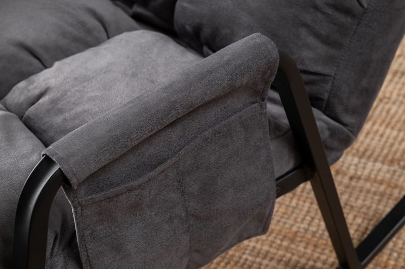 Gyngestol Atelier Del Sofa Lena Single (60 x 60 x 70 cm) Grå - Møbler - Stoler & lenestoler - Lenestoler