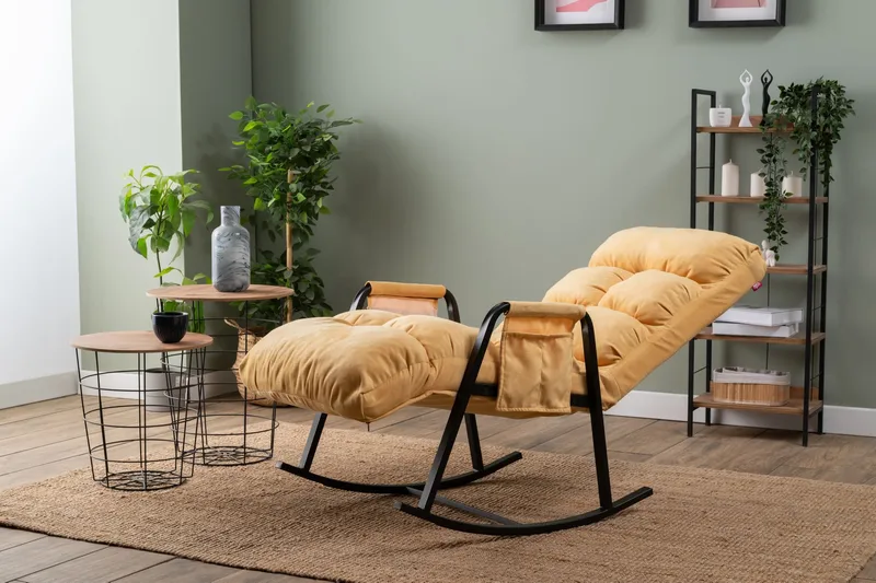 Gyngestol Atelier Del Sofa Lena Single (60 x 60 x 70 cm) Sennep - Møbler - Stoler & lenestoler - Lenestoler