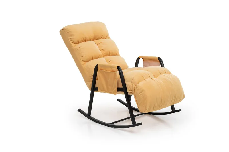 Gyngestol Atelier Del Sofa Lena Single (60 x 60 x 70 cm) Sennep - Møbler - Stoler & lenestoler - Lenestoler