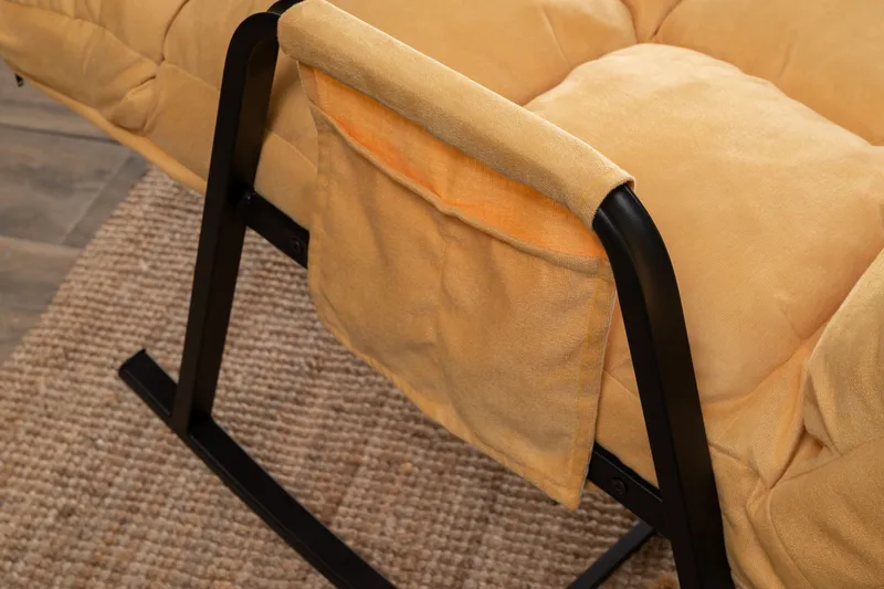 Gyngestol Atelier Del Sofa Lena Single (60 x 60 x 70 cm) Sennep - Møbler - Stoler & lenestoler - Lenestoler