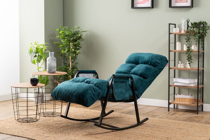 Gyngestol Atelier Del Sofa Lena Single (60 x 60 x 70 cm) Petrol Green - Møbler - Stoler & lenestoler - Lenestoler