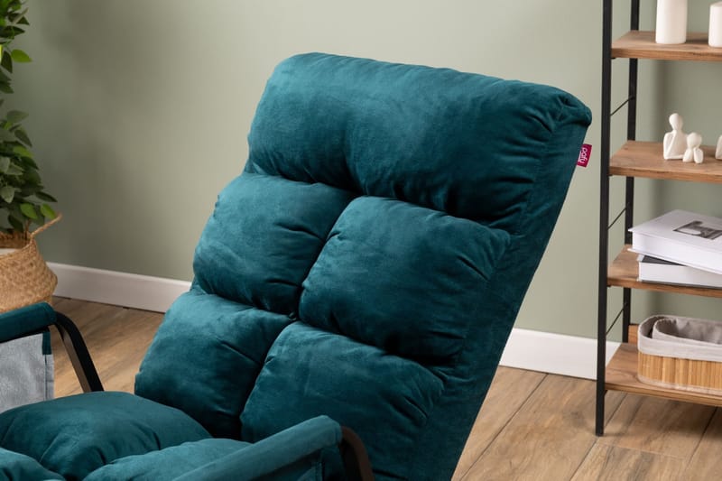 Gyngestol Atelier Del Sofa Lena Single (60 x 60 x 70 cm) Petrol Green - Møbler - Stoler & lenestoler - Lenestoler