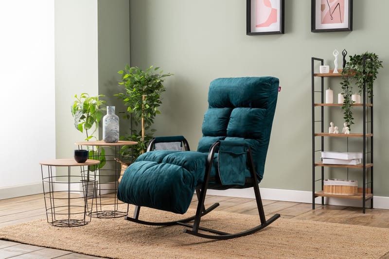 Gyngestol Atelier Del Sofa Lena Single (60 x 60 x 70 cm) Petrol Green - Møbler - Stoler & lenestoler - Lenestoler