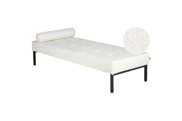 Hagerso Sjeselong 178 cm - Svart/Hvit - Møbler - Sofaer - Dagsenger