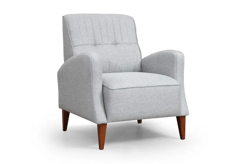 Heiss Lenestol med Armlene, Grå