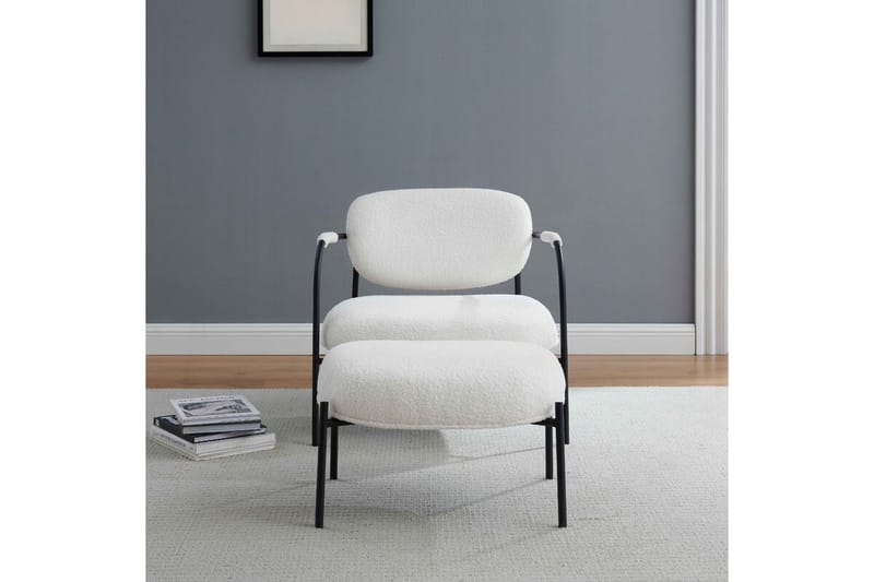 Hellen V2 Loungestol + Fotskammel - Møbler - Stoler & lenestoler - Lenestoler