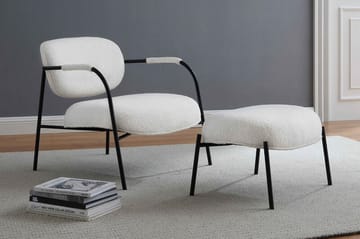 Hellen V2 Loungestol + Fotskammel - Møbler - Stoler & lenestoler - Lenestoler