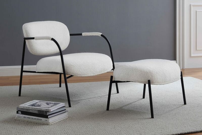 Hellen V2 Loungestol + Fotskammel - Møbler - Stoler & lenestoler - Lenestoler