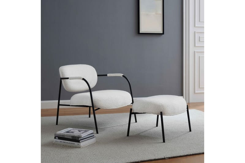 Hellen V2 Loungestol + Fotskammel - Møbler - Stoler & lenestoler - Lenestoler