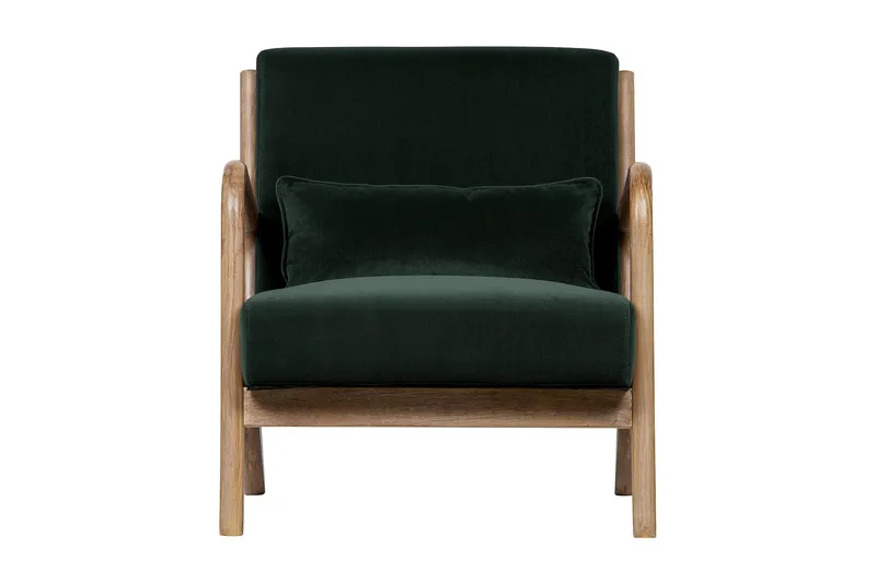 Highly Fløyelslenestol - Grønn - Møbler - Stoler & lenestoler - Lenestoler