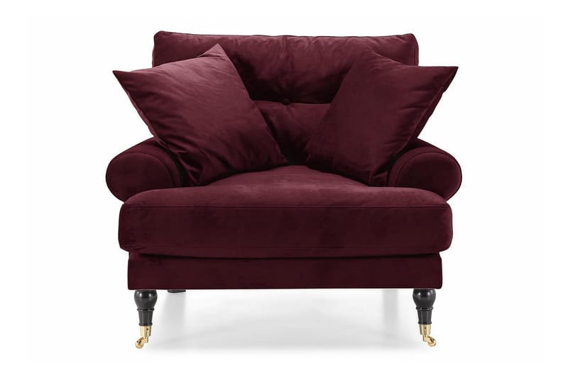 Andrew Fløyelslenestol - Lilla/Messing - Møbler - Stoler & lenestoler - Lenestoler - Howard lenestol