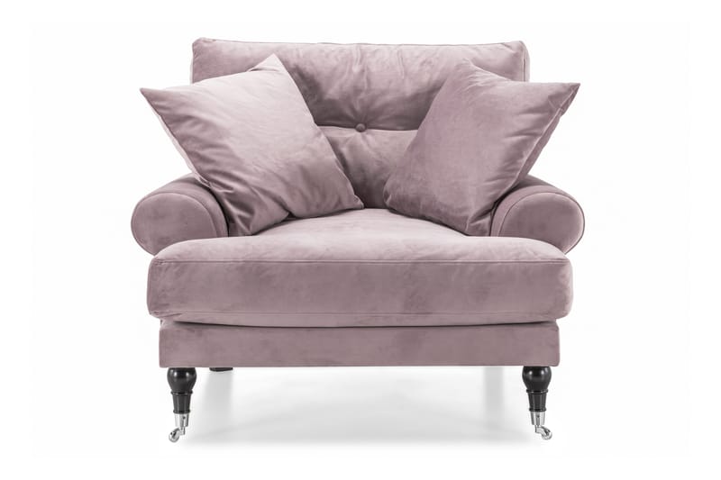 Andrew Lenestol Fløyel - Lilla/Krom - Møbler - Stoler & lenestoler - Lenestoler - Howard lenestol