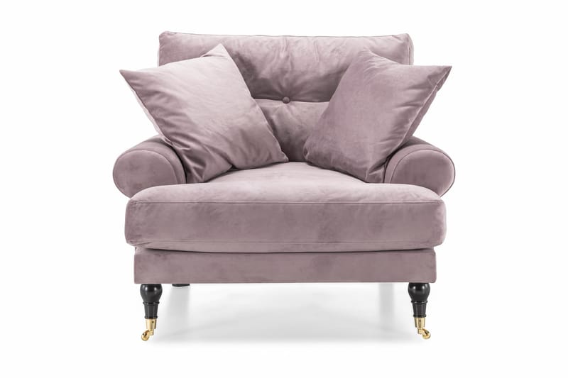 Andrew Lenestol Fløyel - Lilla/Messing - Møbler - Stoler & lenestoler - Lenestoler - Howard lenestol