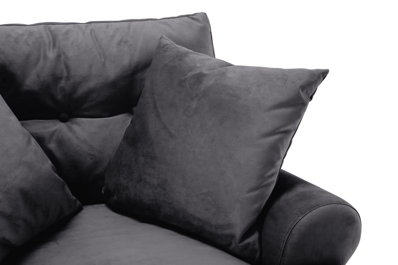 Andrew Lenestol Fløyel - Mørkegrå/Messing - Møbler - Stoler & lenestoler - Lenestoler - Howard lenestol