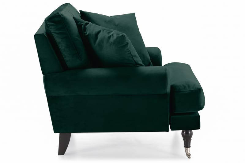 Andrew Lenestol Fløyel - Mørkegrønn/Krom - Møbler - Stoler & lenestoler - Lenestoler - Howard lenestol