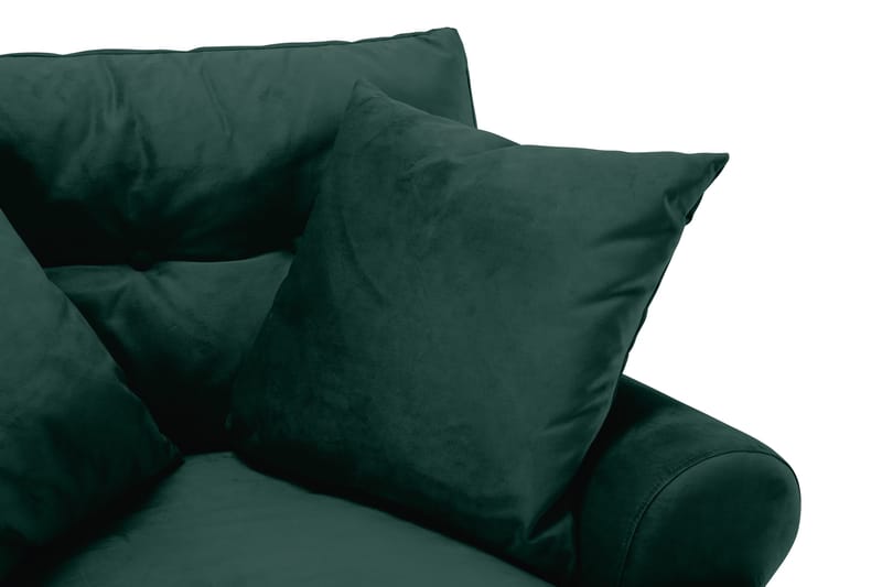 Andrew Lenestol Fløyel - Mørkegrønn/Krom - Møbler - Stoler & lenestoler - Lenestoler - Howard lenestol