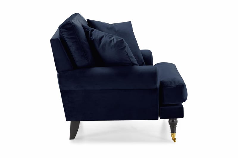 Andrew Lenestol Fløyel - Midnattsblå/Messing - Møbler - Stoler & lenestoler - Lenestoler - Howard lenestol
