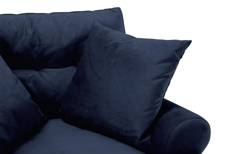 Andrew Lenestol Fløyel - Midnattsblå/Messing - Møbler - Stoler & lenestoler - Lenestoler - Howard lenestol