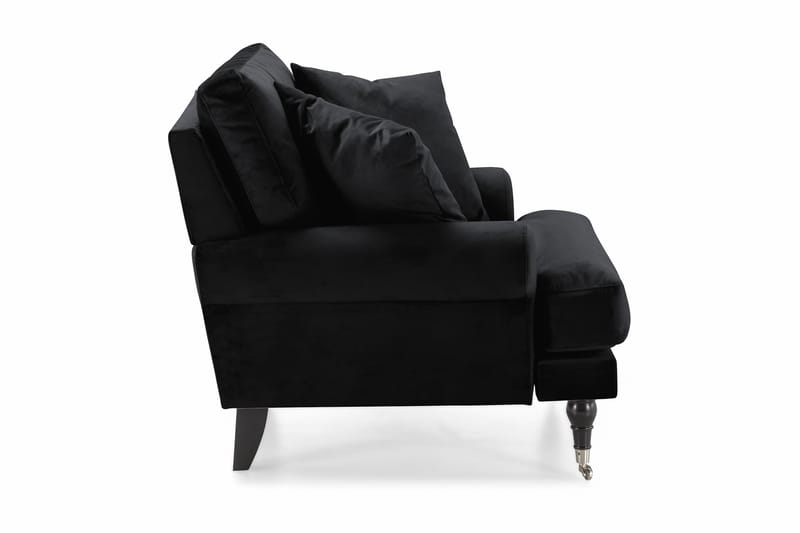 Andrew Lenestol Fløyel - Svart/Krom - Møbler - Stoler & lenestoler - Lenestoler - Howard lenestol