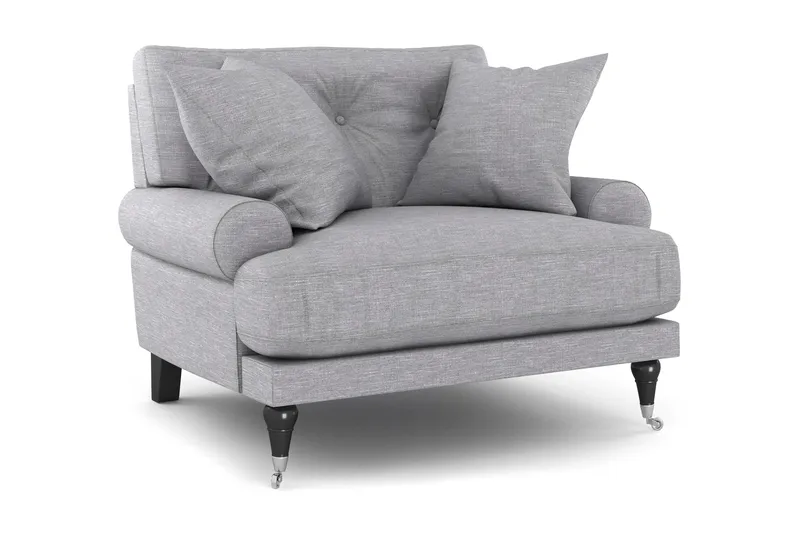 Andrew Lenestol - Lysegrå/Krom - Møbler - Stoler & lenestoler - Lenestoler - Howard lenestol