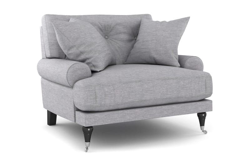 Andrew Lenestol - Lysegrå/Krom - Møbler - Stoler & lenestoler - Lenestoler - Howard lenestol