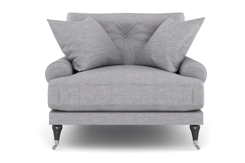 Andrew Lenestol - Lysegrå/Krom - Møbler - Stoler & lenestoler - Lenestoler - Howard lenestol