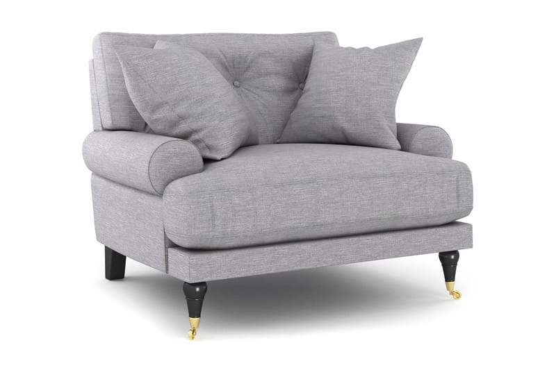 Andrew Lenestol - Lysegrå/Messing - Møbler - Stoler & lenestoler - Lenestoler - Howard lenestol