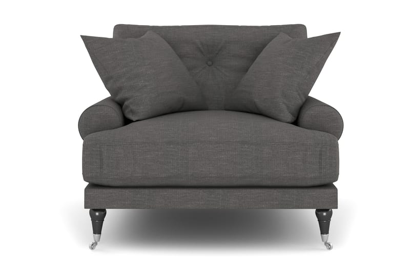 Andrew Lenestol - Mørkegrå/Krom - Møbler - Stoler & lenestoler - Lenestoler - Howard lenestol