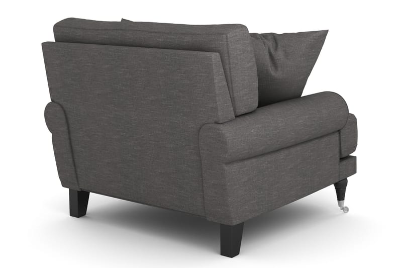 Andrew Lenestol - Mørkegrå/Krom - Møbler - Stoler & lenestoler - Lenestoler - Howard lenestol