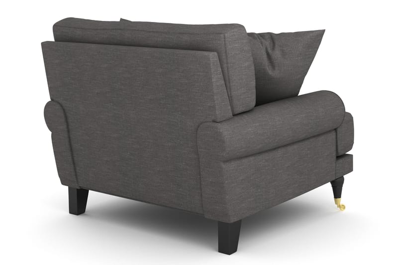 Andrew Lenestol - Mørkegrå/Messing - Møbler - Stoler & lenestoler - Lenestoler - Howard lenestol