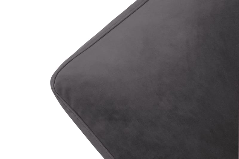 Andrew Lenestol med Fotskammel Fløyel - Mørkegrå/Krom - Møbler - Stoler & lenestoler - Lenestoler - Howard lenestol