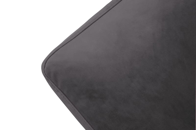 Andrew Lenestol med Fotskammel Fløyel - Mørkegrå/Messing - Møbler - Stoler & lenestoler - Lenestoler - Howard lenestol