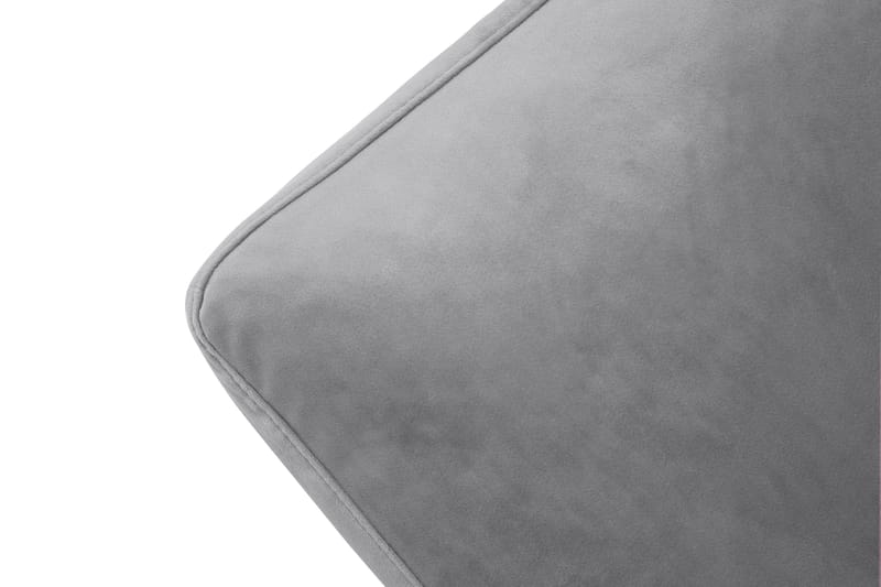 Andrew Lenestol med Fotskammel Fløyel - Sølvgrå/Krom - Møbler - Stoler & lenestoler - Lenestoler - Howard lenestol