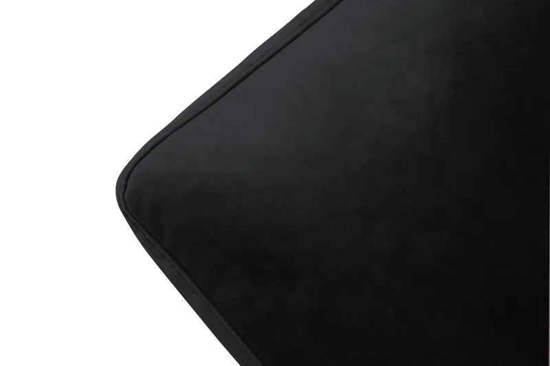 Andrew Lenestol med Fotskammel Fløyel - Svart/Krom - Møbler - Stoler & lenestoler - Lenestoler - Howard lenestol