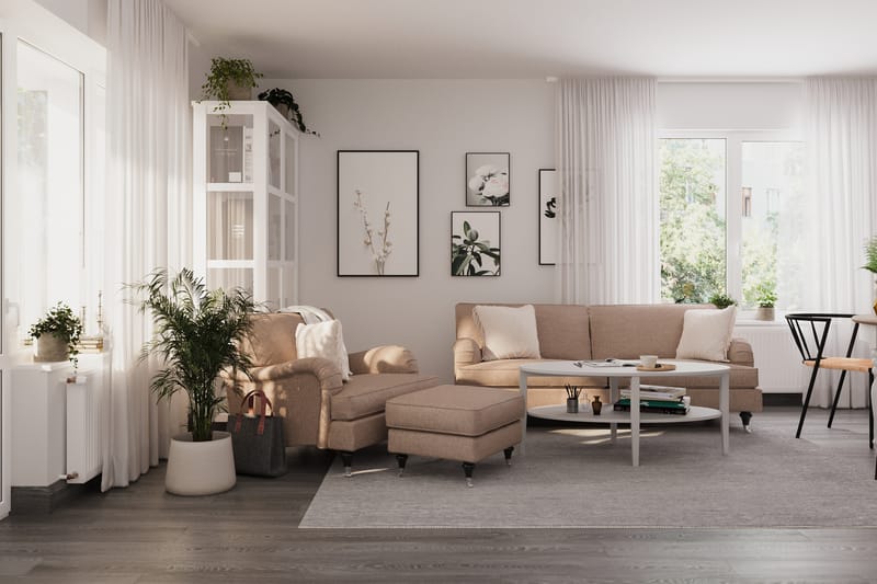 Howard Classic Lenestol - Mørk beige - Møbler - Stoler & lenestoler - Lenestoler - Howard lenestol