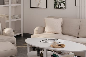 Howard Classic Lenestol med Fotskammel - Beige - Møbler - Stoler & lenestoler - Lenestoler - Howard lenestol