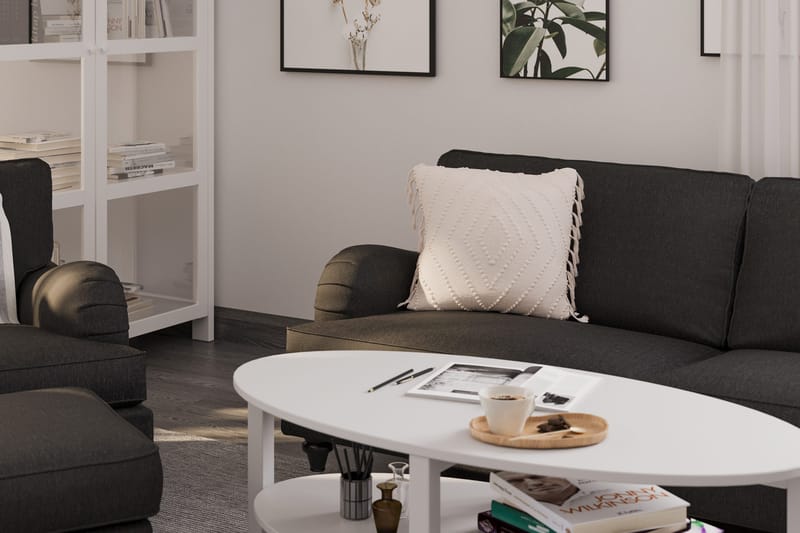 Howard Classic Lenestol med Fotskammel - Mørk grå - Møbler - Stoler & lenestoler - Lenestoler - Howard lenestol