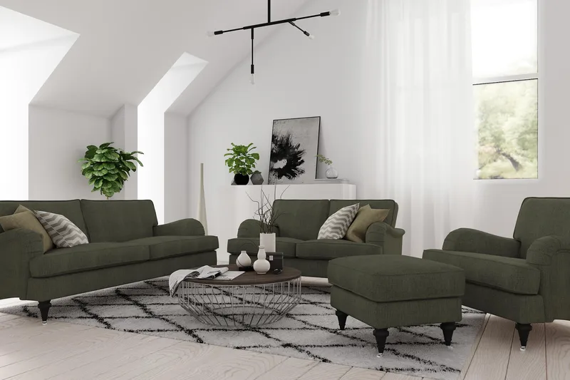 Howard Classic Lenestol - Olivengrønn - Møbler - Stoler & lenestoler - Lenestoler - Howard lenestol