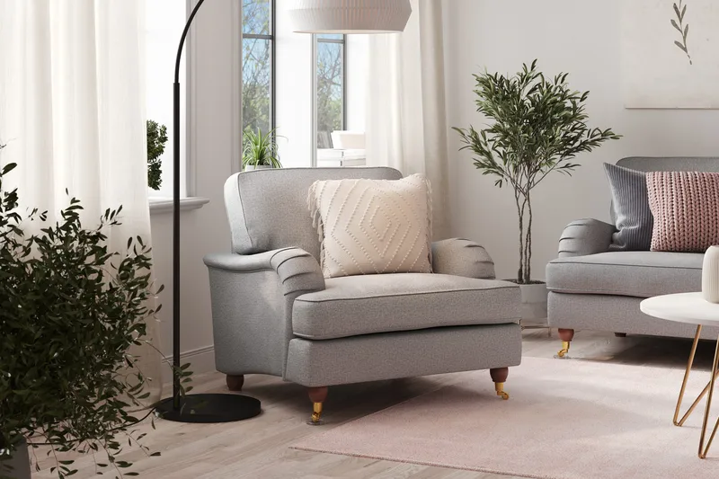 Howard Lyx Lenestol - Grå - Møbler - Stoler & lenestoler - Lenestoler - Howard lenestol