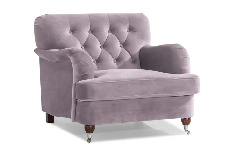 Howard Riviera Fløyelslenestol - Lilla - Møbler - Stoler & lenestoler - Lenestoler - Howard lenestol