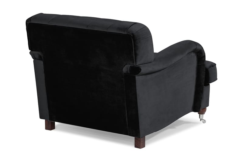 Howard Riviera Fløyelslenestol - Svart - Møbler - Stoler & lenestoler - Lenestoler - Howard lenestol