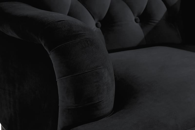 Howard Riviera Fløyelslenestol - Svart - Møbler - Stoler & lenestoler - Lenestoler - Howard lenestol